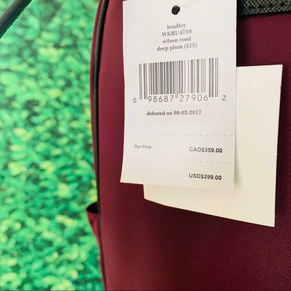 Kate Spade WKRU4710 Bradley Wilson Road Deep Plum - Picture 5 of 6